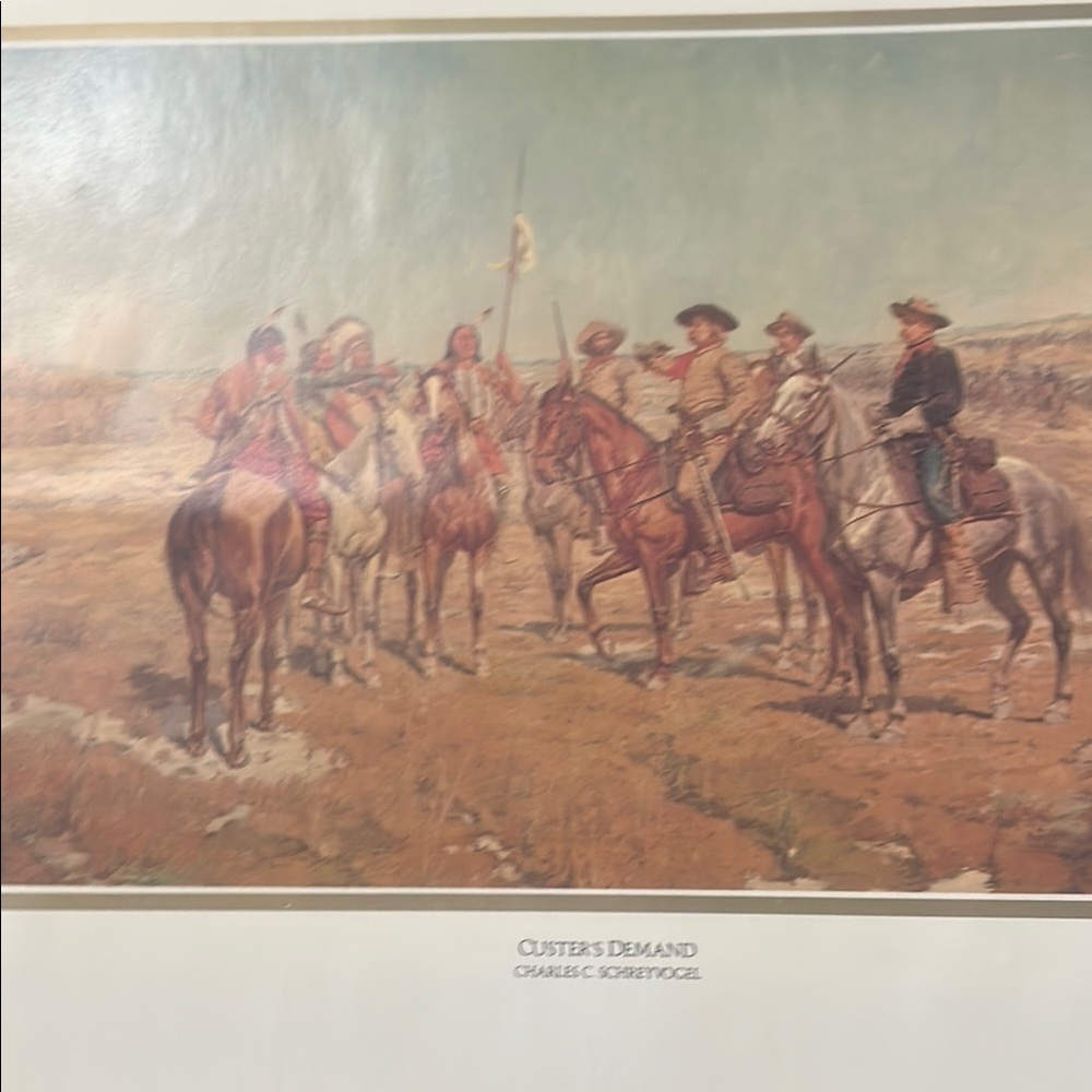 Custer's Demand Art Print